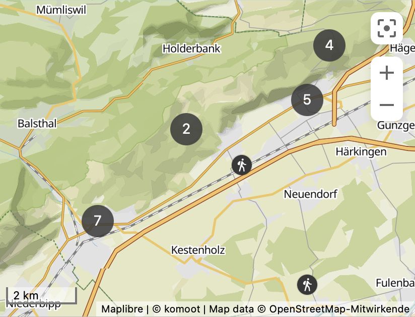 Wanderkarte komoot.de