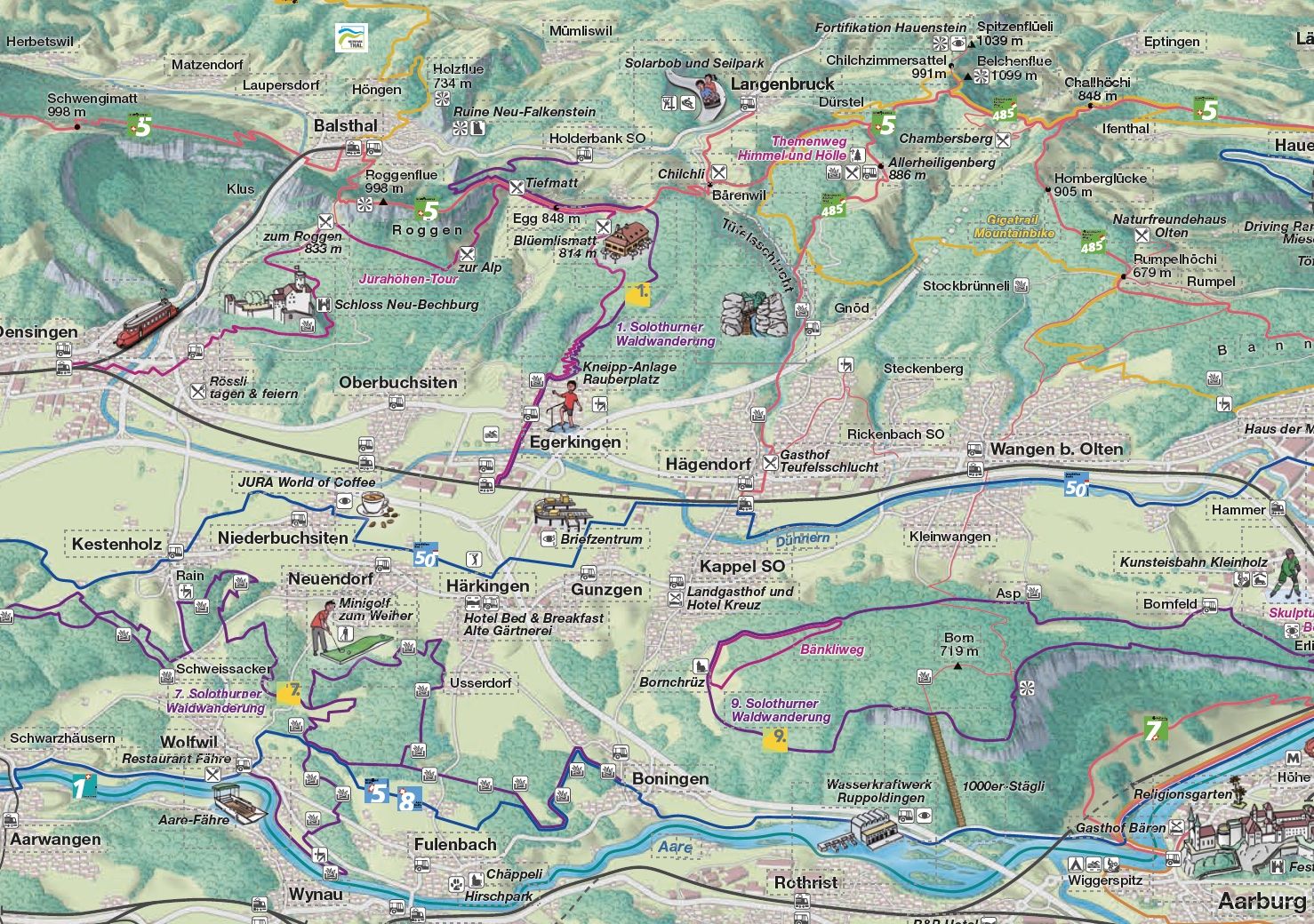 Erlebniskarte Olten - Gösgen - Gäu
