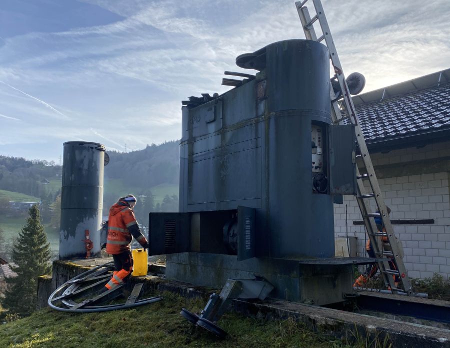 Abbau Skilift Untere Wanne