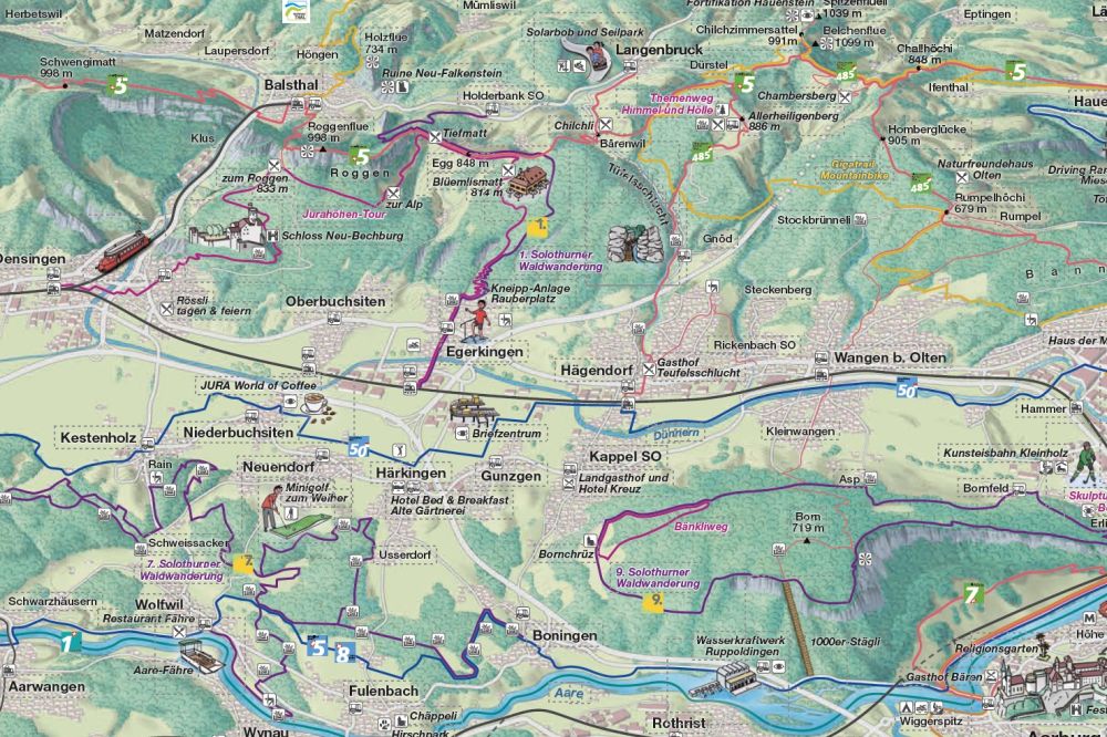 Erlebniskarte Olten - Gösgen - Gäu
