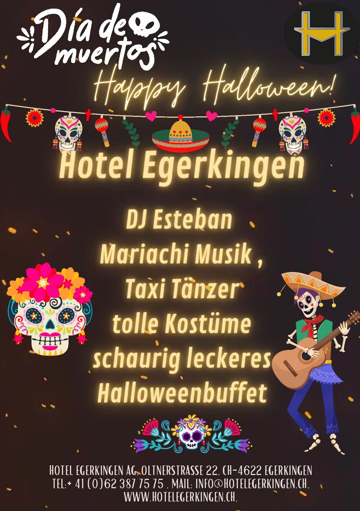 Dia de los muertos im Hotel Egerkingen